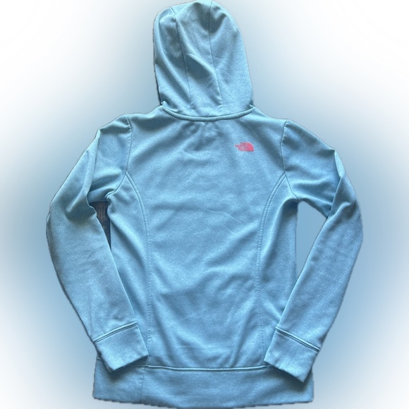 The north face athletic fleece hoodie sweatshirt small blue front pocket S - Picture 6 of 14